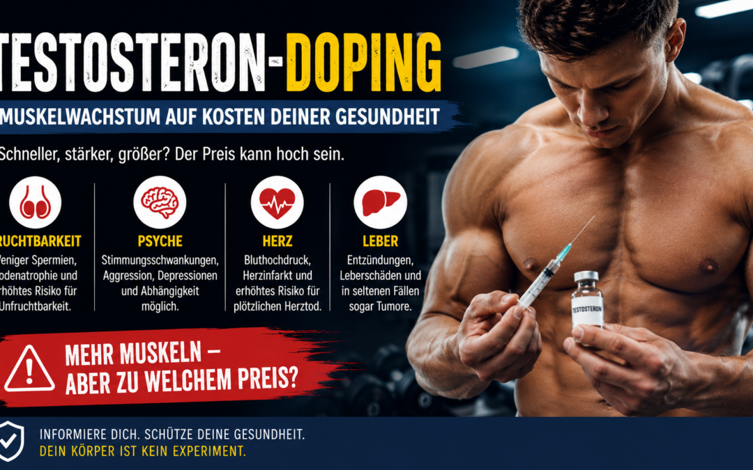 Junger Mann mit Testosteron-Doping. [ChatGPT 5.5; KI-generiert]